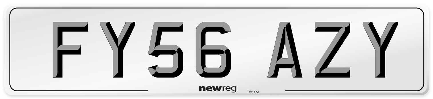 FY56 AZY Number Plate from New Reg